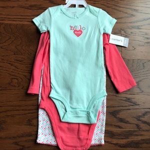 Carter’s 3-piece Baby Girl Playset